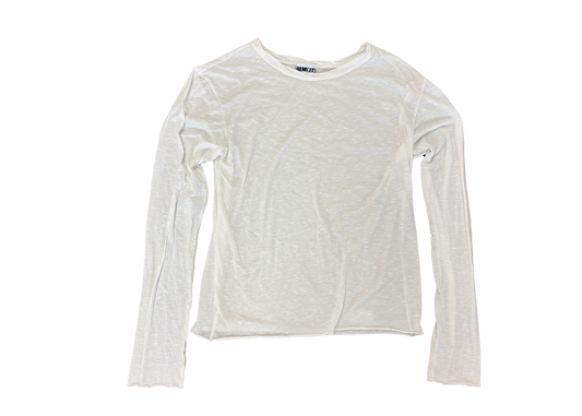 WHITE THUMBHOLE LONGSLEEVE