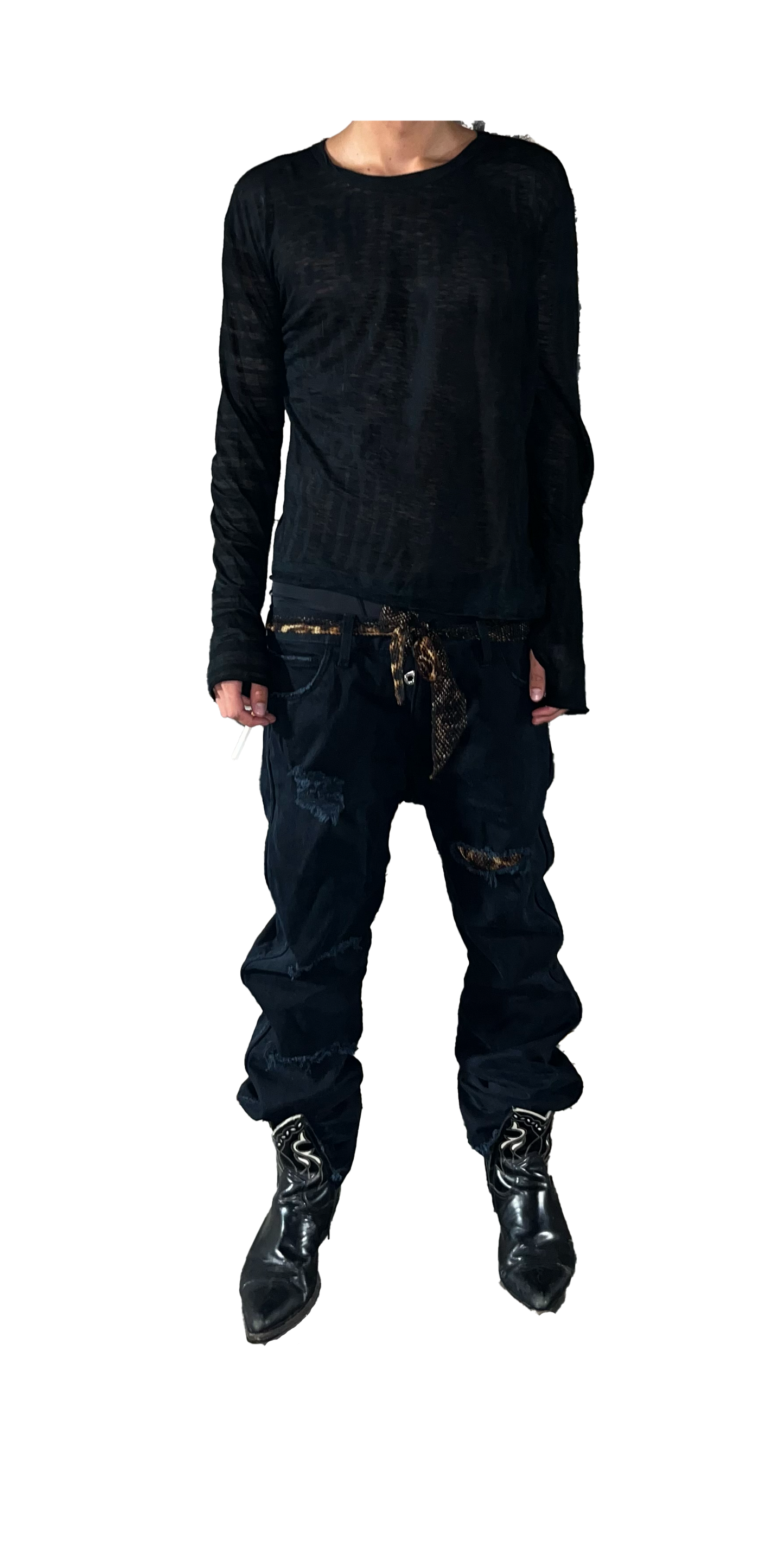 BLACK THUMBHOLE LONGSLEEVE